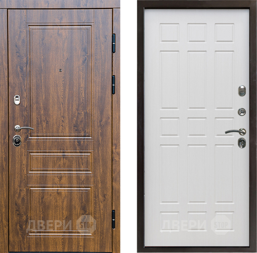 Входная металлическая Дверь Престиж Классика Дуб Спарта Лиственница белая в Ногинск