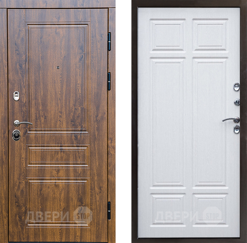 Входная металлическая Дверь Престиж Классика Дуб Премиум Лиственница белая в Ногинск