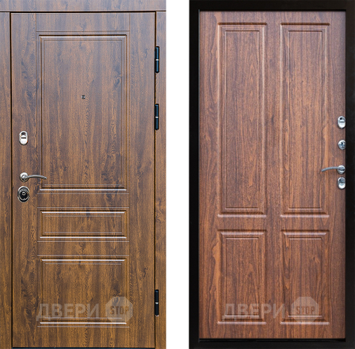 Входная металлическая Дверь Престиж Классика Дуб Премиум Орех светлый в Ногинск