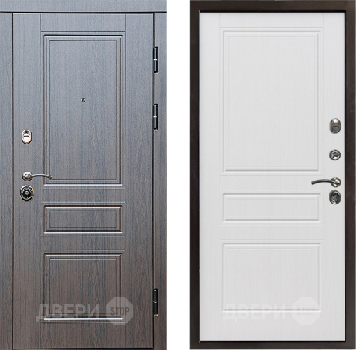 Входная металлическая Дверь Престиж Классика Венге Классика Белое дерево в Ногинск