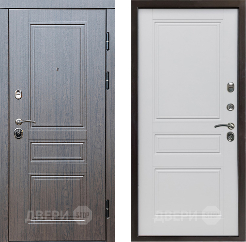 Входная металлическая Дверь Престиж Классика Венге Классика Белый матовый в Ногинск