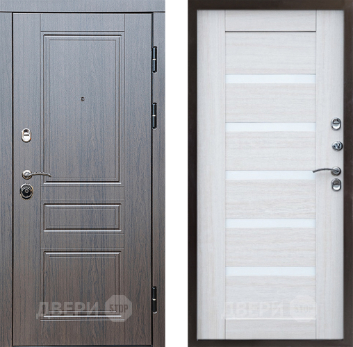 Входная металлическая Дверь Престиж Классика Венге Царга Лиственница белая в Ногинск