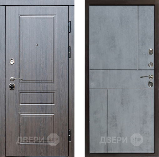 Входная металлическая Дверь Престиж Классика Венге Горизонт Бетон темный в Ногинск