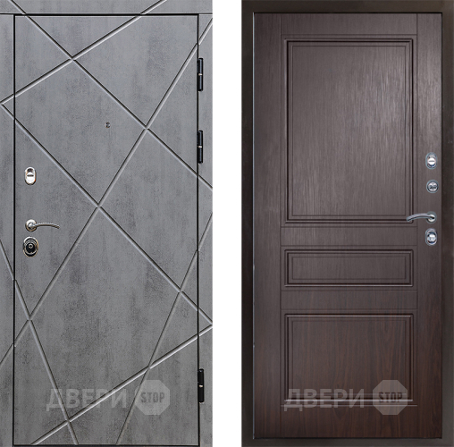 Входная металлическая Дверь Престиж Лучи Классика Венге в Ногинск