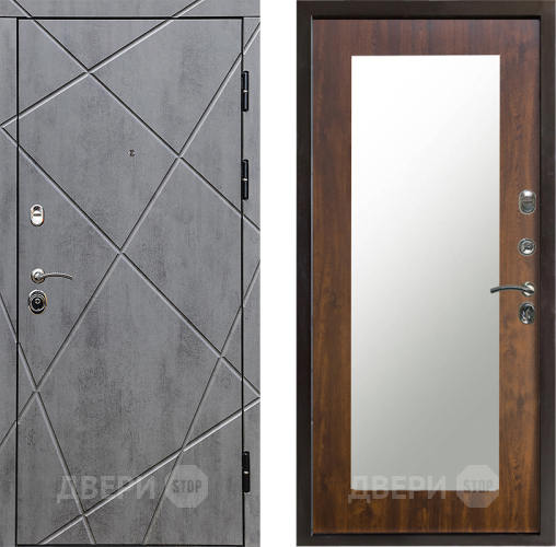 Входная металлическая Дверь Престиж Лучи Зеркло Пастораль Дуб в Ногинск