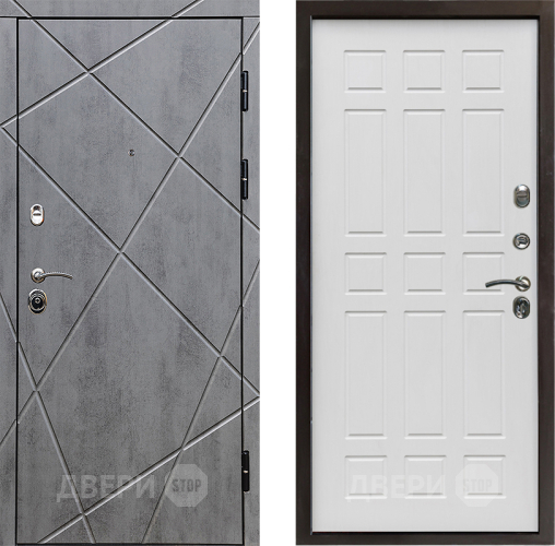 Входная металлическая Дверь Престиж Лучи Спарта Белое дерево в Ногинск