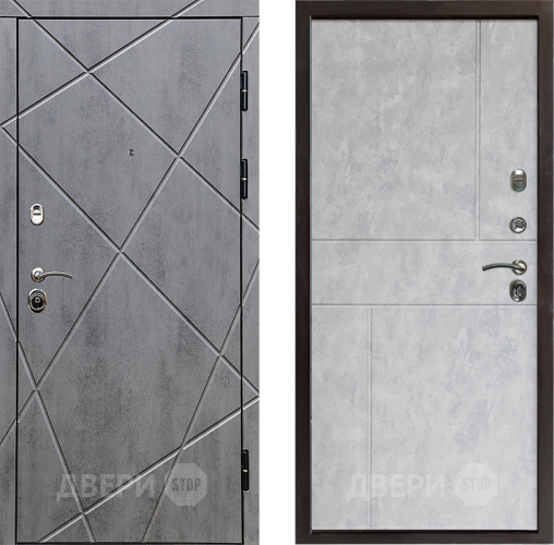 Входная металлическая Дверь Престиж Лучи Горизонт Бетон светлый в Ногинск