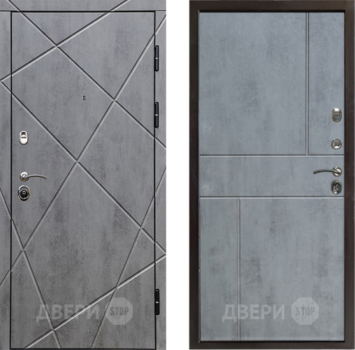 Входная металлическая Дверь Престиж Лучи Горизонт Бетон темный в Ногинск