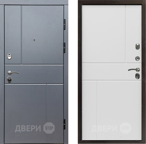 Входная металлическая Дверь Престиж Горизонт Грэй Горизонт Бетон белый в Ногинск