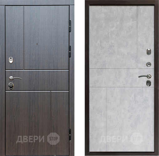 Входная металлическая Дверь Престиж Горизонт Венге Горизонт Бетон светлый в Ногинск