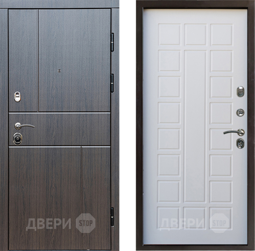 Входная металлическая Дверь Престиж Горизонт Венге Престиж Белое дерево в Ногинск