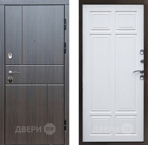 Входная металлическая Дверь Престиж Горизонт Венге Премиум Лиственница белая в Ногинск