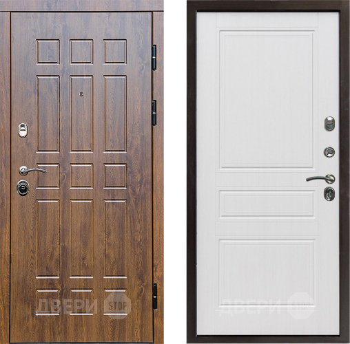 Входная металлическая Дверь Престиж Стандарт Классика Белое дерево в Ногинск