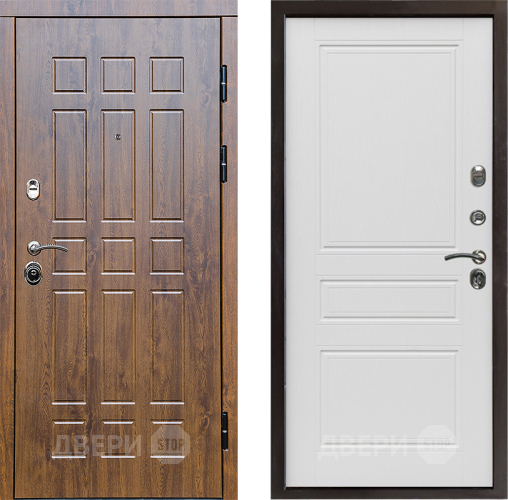 Входная металлическая Дверь Престиж Стандарт Классика Лиственница белая в Ногинск