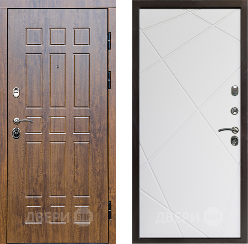 Входная металлическая Дверь Престиж Стандарт Лучи Бетон белый в Ногинск