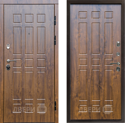 Входная металлическая Дверь Престиж Стандарт Спарта Дуб в Ногинск