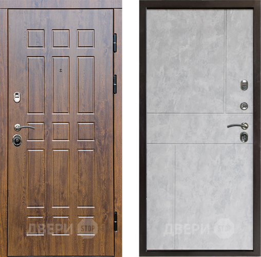 Входная металлическая Дверь Престиж Стандарт Горизонт Бетон светлый в Ногинск