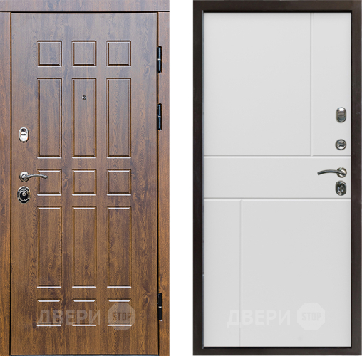 Входная металлическая Дверь Престиж Стандарт Горизонт Бетон белый в Ногинск