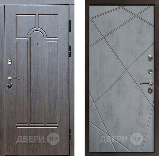 Входная металлическая Дверь Престиж Арка Лучи Бетон темный в Ногинск