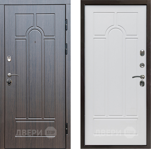 Входная металлическая Дверь Престиж Арка Арка Белое дерево в Ногинск