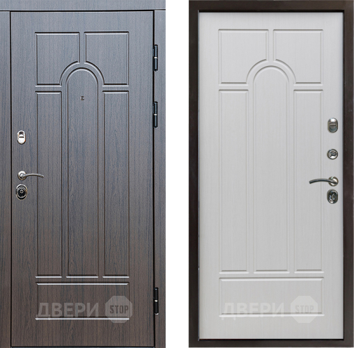 Входная металлическая Дверь Престиж Арка Арка Лиственница белая в Ногинск