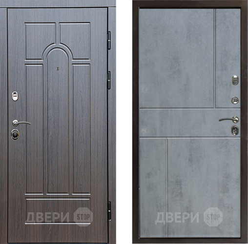 Входная металлическая Дверь Престиж Арка Горизонт Бетон темный в Ногинск