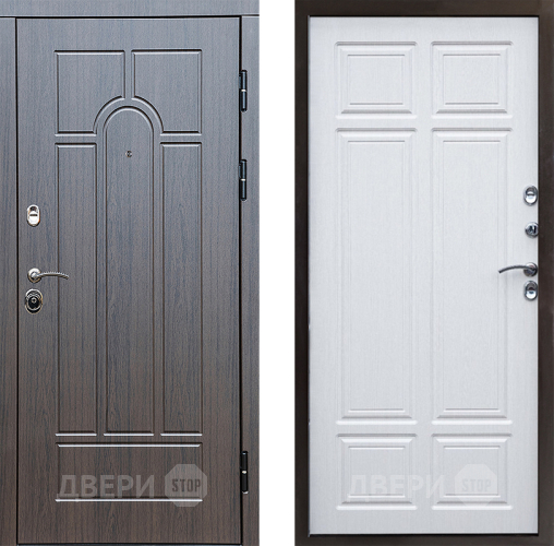 Входная металлическая Дверь Престиж Арка Премиум Лиственница белая в Ногинск