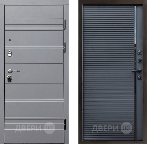 Входная металлическая Дверь Престиж Линия Грэй Porte Черный кварц в Ногинск