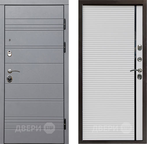 Входная металлическая Дверь Престиж Линия Грэй Porte Белый в Ногинск