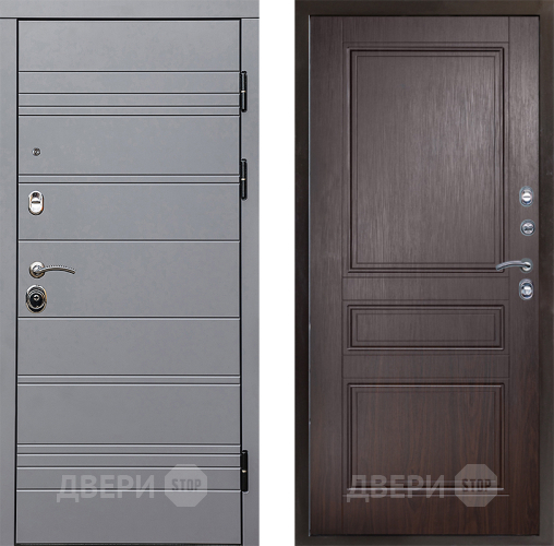 Входная металлическая Дверь Престиж Линия Грэй Классика Венге в Ногинск