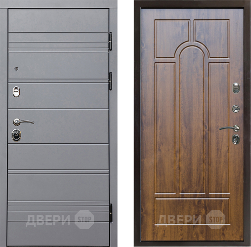Входная металлическая Дверь Престиж Линия Грэй Арка Дуб в Ногинск