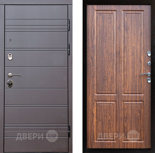 Входная металлическая Дверь Престиж Линия Браун Премиум Орех светлый в Ногинск