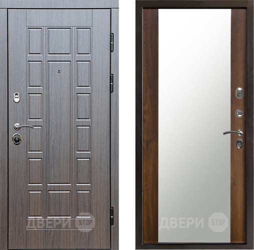 Входная металлическая Дверь Престиж Престиж Зеркало Дуб в Ногинск