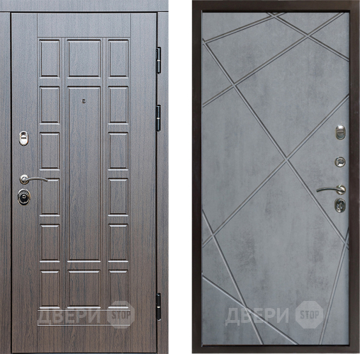 Входная металлическая Дверь Престиж Престиж Лучи Бетон темный в Ногинск