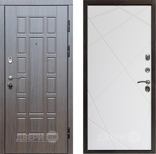 Входная металлическая Дверь Престиж Престиж Лучи Бетон белый в Ногинск