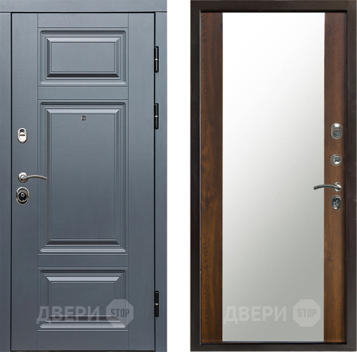 Входная металлическая Дверь Престиж Премиум Зеркало Дуб в Ногинск