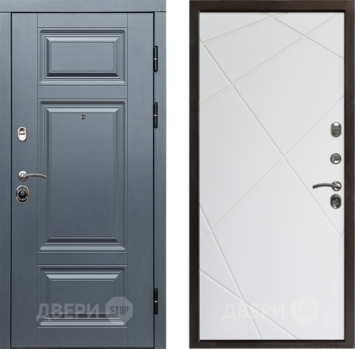 Входная металлическая Дверь Престиж Премиум Лучи Бетон белый в Ногинск