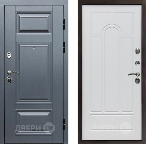 Входная металлическая Дверь Престиж Премиум Арка Белое дерево в Ногинск