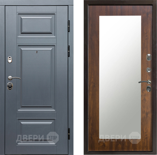 Входная металлическая Дверь Престиж Премиум Зеркло Пастораль Дуб в Ногинск