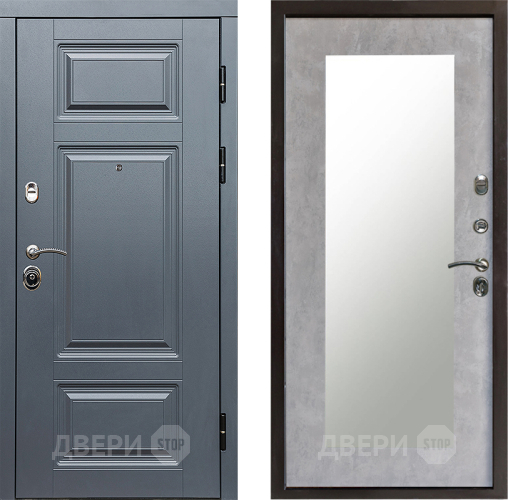 Дверь Престиж Премиум Зеркло Пастораль Бетон светлый в Ногинск