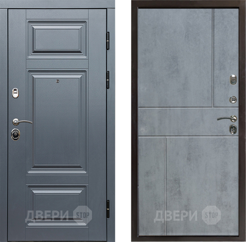 Входная металлическая Дверь Престиж Премиум Горизонт Бетон темный в Ногинск