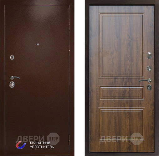 Входная металлическая Дверь Престиж Медь Классика Дуб в Ногинск
