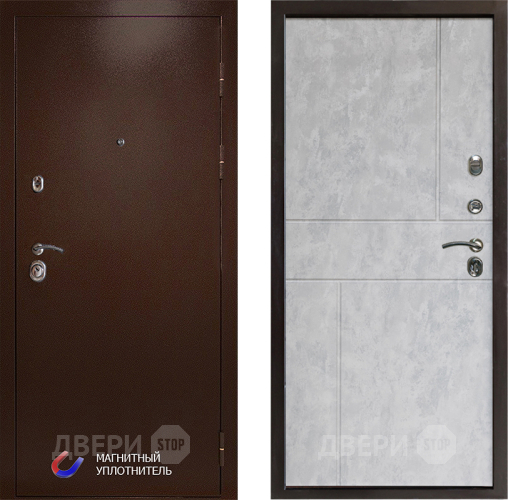 Дверь Престиж Медь Горизонт Бетон светлый в Ногинск