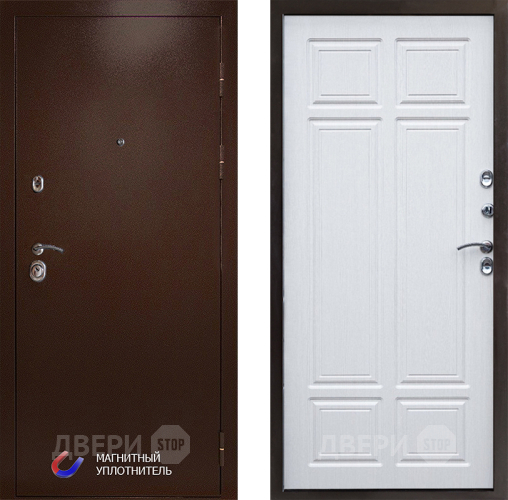Входная металлическая Дверь Престиж Медь Премиум Лиственница белая в Ногинск