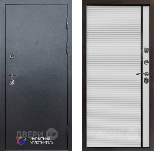 Входная металлическая Дверь Престиж Графит Porte Белый в Ногинск