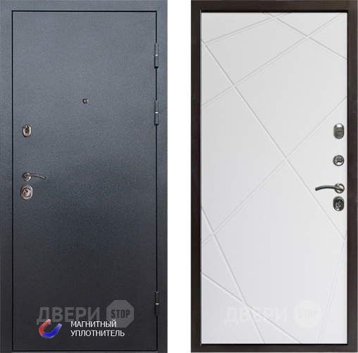 Дверь Престиж Графит Лучи Бетон белый в Ногинск