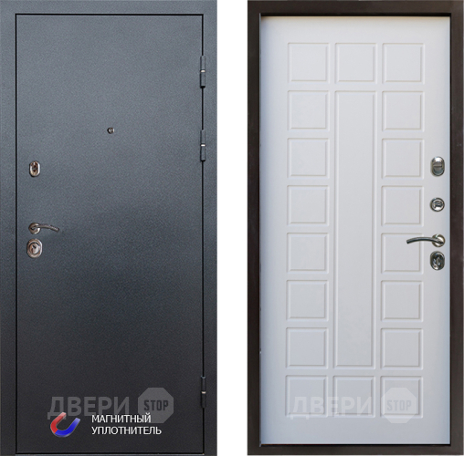 Входная металлическая Дверь Престиж Графит Престиж Белое дерево в Ногинск