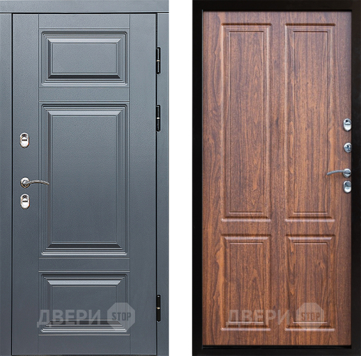 Дверь Престиж TERMO с терморазрывом Премиум Грэй Премиум Орех светлый в Ногинск