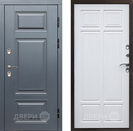 Входная металлическая Дверь Престиж TERMO с терморазрывом Премиум Грэй Премиум Лиственница белая в Ногинск