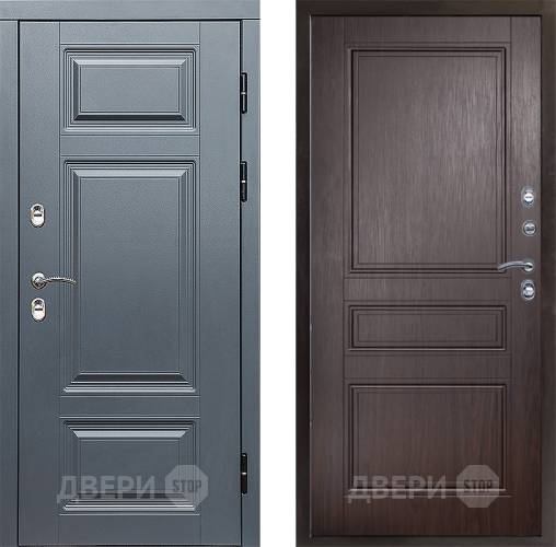 Входная металлическая Дверь Престиж TERMO с терморазрывом Премиум Грэй Классика Венге в Ногинск
